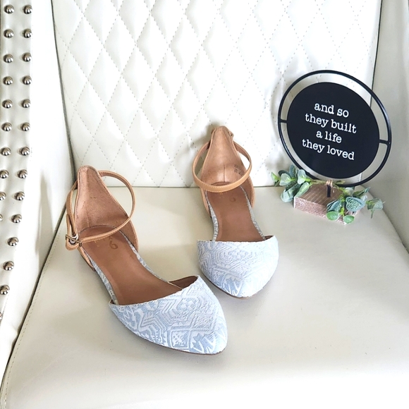 Women's Mix No 6 Blue/White/Beige Sze 9.5 Sandal. GREAT CONDITION - Picture 2 of 16